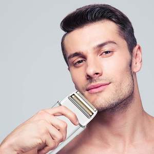 Cabezal de Repuesto para Afeitadora Eléctrica con Cuchillas Dobles/Triple, Resistente al Agua IPX7, para Afeitado Corporal, Lavable - Product Image 1