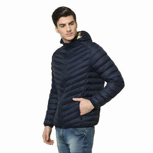 Doudounes pour hommes de grande taille avec fermeture éclair complète et manches longues Street Wear Veste bouffante coupe-vent pour hommes adultes - Product Image 4