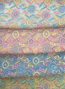 Tissu de broderie personnalisé avec base en coton, polyester ou maille pour les fabricants de vêtements et les concepteurs - Product Image 2