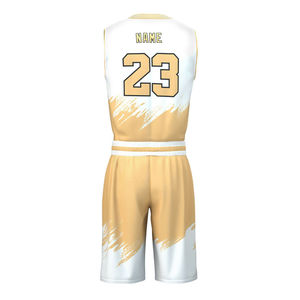 Ensemble de vêtements de basketball personnalisés pour femmes, 100% polyester, taille plus, sans manches, respirant, antibactérien, séchage rapide - Product Image 2