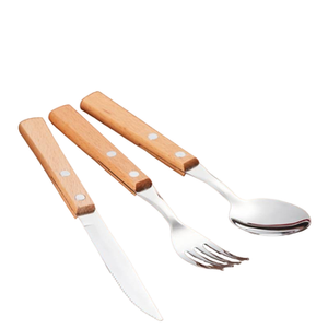 Vente chaude Couverts En Bois Couverts Ensemble Cuillères Fourchettes Couteau À Beurre Vaisselle Premium Accueil Ustensiles De Cuisine À Vendre De Mariage - Product Image 1