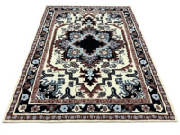 Tapis rectangulaire personnalisable en laine épaisse tissée à poils longs, fait main, style Kilim, tufté, antidérapant, motif floral, pour chambre à coucher, collection 2026
