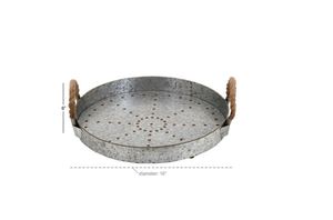 Plateau rond en métal gris de haute qualité, pour maison, hôtel, Restaurant, Bar, ustensiles de cuisine, décoration de table, fabriqué en inde, vente en gros, 2023 - Product Image 5