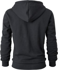 Sweat à capuche zippé 100% coton doublé, lavé à la pierre, imprimé numérique, broderie 3D - Product Image 3