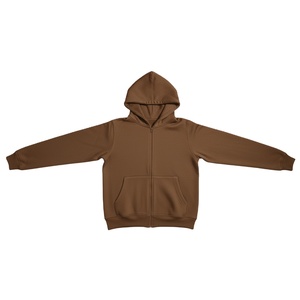 Sudadera con capucha para hombre de mezcla de algodón básico de alta calidad, sudaderas con cremallera de gran tamaño con logotipo personalizado para hombres, sudaderas con cremallera 2025 para adultos - Product Image 6