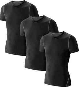 Camiseta Deportiva para Hombre, de Secado Rápido, Ajustada, para Fisicoculturismo, de Poliéster, Camisetas de Fitness para Hombre, Camisetas de Gimnasio para Hombre - Product Image 1