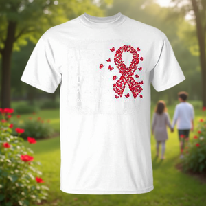 Camiseta de Concienciación sobre la Enfermedad Cardíaca para Mi Hija, Color Rojo, Manga Corta, Unisex, Cuello Redondo, para Adultos, Eventos de Caminata y Carrera, Impresión Digital - Product Image 2