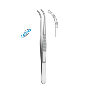 Fórceps de vendaje estándar de acero inoxidable de alta calidad curvados 18cm / 7 "Fabricante de instrumentos quirúrgicos - Product Image 5