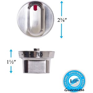 Lifetime Appliance 2 X DG64-00347B Dial <b>Knob</b> Compatible with Samsung Range <b>Oven</b>-DG64-00472B Household Use - Product Image 2