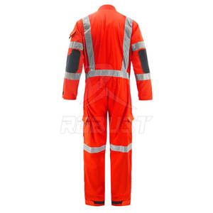 Best-seller Vêtements de travail utilitaires ignifuges grande combinaison avec ruban réfléchissant Vêtements de travail en polyester - Product Image 3