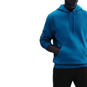 Sweat à capuche en molleton doux bleu sarcelle de qualité supérieure pour homme, sweat à capuche décontracté pour l'hiver, vêtements de rue, chaud, confortable, tendance - Product Image 4