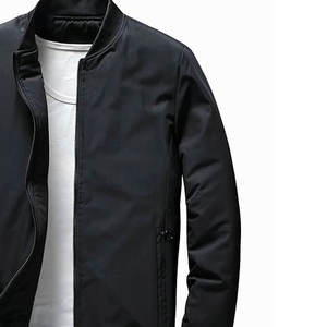 Chaqueta de los hombres chaquetas de bombardero con cremallera completa bolsillos abrigo de otoño invierno a prueba de viento chaquetas de prendas de vestir cálidas - Product Image 6