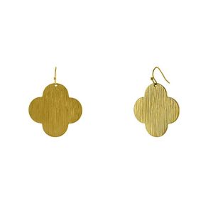 Boucles d'oreilles en laiton ethnique léger pour les boucles d'oreilles en laiton gravées de style été avec option de cadeau personnalisé accepter la conception personnalisée - Product Image 2