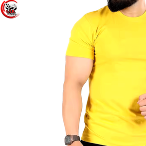 Men's High Quality Gym Workout Athletic O-Neck <b>Muscle</b> Gym <b>T</b>-<b>Shirt</b> Plain Cotton Top Fitness Crew Neck Top - Product Image 6