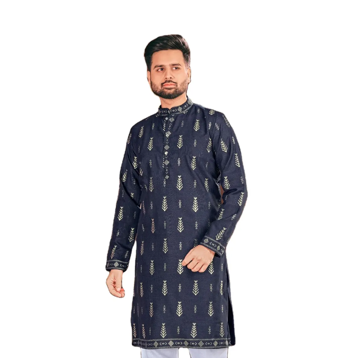 Fabricant de kurta pour hommes en Inde, pyjama kurta en coton pour hommes, tenue décontractée pour fête de mariage