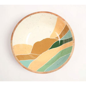 Dernière conception fait à la main ustensiles de cuisine fantaisie bol alimentaire en bois émail travail vaisselle accessoire de cuisine bol de service alimentaire - Product Image 3