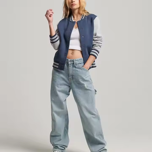 Coupe-vent Varsity Jacket pour femmes Chemises respirantes pour femmes Vêtements d'extérieur Automne Veste légère - Product Image 4