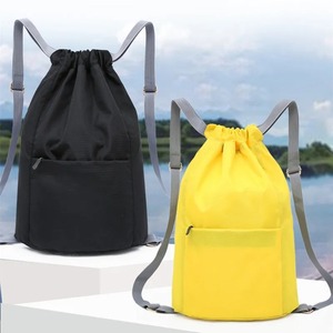 Imperméable Pliable Cordon Sac À Dos Léger Simple Extérieur Camping Plage Natation Sports Sacs Durable Nylon Yoga Sacs - Product Image 1