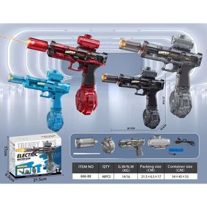 Design moderno elettrico pistola ad acqua giocattolo per bambini costruzione durevole con effetti di luce a LED unico e sicuro - Product Image 2