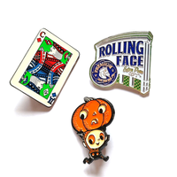 Broches en métal personnalisées en émail, badges mignons de dessins animés, badges à logo d'entreprise, broches fantaisie, cadeaux promotionnels en gros