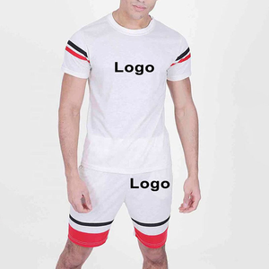 Conjunto de dos piezas de verano OEM para hombre, camiseta y pantalones cortos personalizados | Fabricante de chándales de calle en blanco con etiqueta privada - Product Image 6