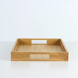 Bandeja de madera elegante hecha a mano funcional para cualquier espacio por glowin fashion - Product Image 1