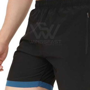 Precio barato Pakistán hizo pantalones cortos de gimnasio de color sólido pantalones cortos de gimnasio cómodos de alta calidad para hombres - Product Image 6