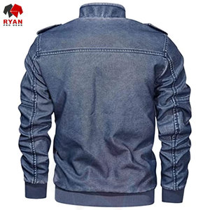 Veste en jean premium pour homme avec logo personnalisé, coupe classique, couture durable, streetwear décontracté pour toutes les saisons - Product Image 3