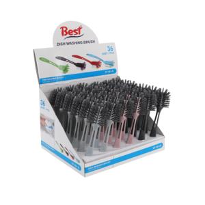 Brosse à vaisselle en plastique écologique de haute qualité, outil de nettoyage de cuisine, brosse à récurer les casseroles - Product Image 4