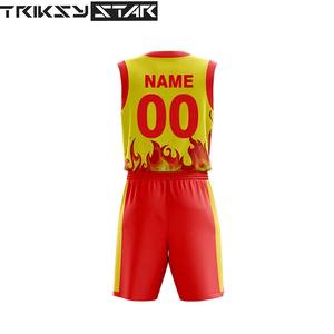 Conjuntos de uniformes de baloncesto hechos a medida transpirable de secado rápido antibacteriano 100% poliéster de talla grande logotipo personalizado impreso ropa deportiva - Product Image 6