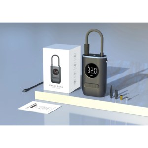 Pompe à air électrique sans fil automatique mini pour pneus, 6000 mAh, ABS, 150 psi, 120 W, rechargeable, emballée en boîte - Product Image 2