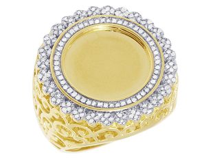 Venta caliente Iced Out Custom Hip Hop Ring 925 Sterling Silver VVS Moissanite Diamond para hombres - Product Image 1