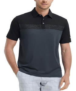 Chemises de performance Dry Fit pour hommes, décontractées, avec impression sur la poitrine, évacuation de l'humidité, teinture unie, logo personnalisé, respectueux de l'environnement, protection UV - Product Image 1