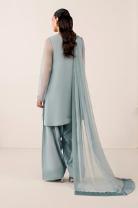 Traje tradicional paquistaní Shalwar Kameez largo clásico para mujer, ropa de fiesta y eventos formales - Product Image 2