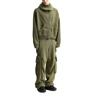 เสื้อฮู้ดระบายอากาศสำหรับผู้ชายผ้าฝ้าย100% 410 GSM เสื้อฮู้ดสำหรับฤดูหนาวโอเวอร์ไซส์ผลิตตามสั่ง - Product Image 5