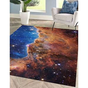 Alfombra Carina Nebula: Imagen del Telescopio James Webb, Decoración Espacial, Alfombra Suave No Tejida - Product Image 3