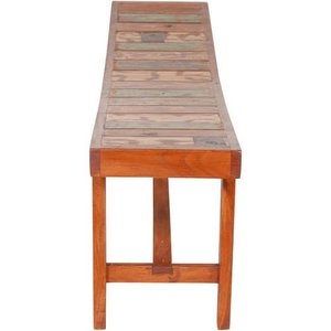 Klicky Banc en bois massif recyclé de style moderne et antique multicolore pour l'intérieur et l'extérieur pour les parcs, les patios et les jardins - Product Image 5