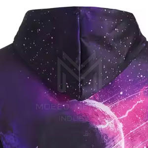 Sweat-shirts à capuche légers pour hommes en polyester/coton de haute qualité, respirants, à séchage rapide, avec cordon de serrage pour l'extérieur - Product Image 6