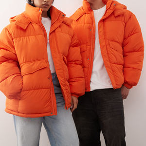 Chaqueta de Plumón Impermeable para Mujer con Logotipo Personalizado al por Mayor, Chaqueta de Invierno Informal de Fábrica, Chaqueta Unisex Extra Grande OEM - Product Image 1