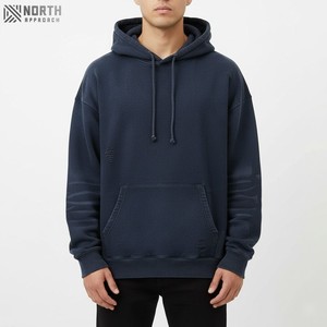 2025 haute qualité Streetwear 360gsm 100% coton à capuche décontracté blanc personnalisé hommes sweats à capuche réversibles sweats à capuche Hombre - Product Image 1
