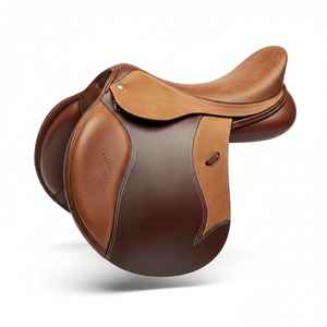 Silla de Montar de Cuero Premium para Caballo, Cómoda para Montar |   Accesorios Duraderos para Caballos, Silla de Montar para Salto - Product Image 1