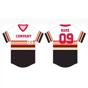 Uniforme de baseball cousu en jersey respirant mexicain pour hommes avec maillots de sport drapeau mexicain - Product Image 2