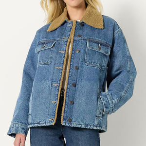 Veste en jean tendance, meilleur produit, pour vêtements pour femmes, texture lisse respirante, port confortable, veste en jean - Product Image 5