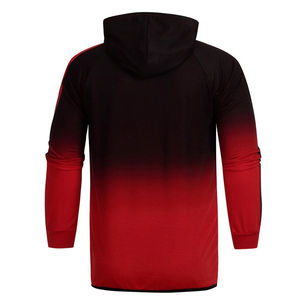 Chándal informal estampado para hombre con capucha y cremallera, 100% algodón, de alta calidad, para entrenamiento deportivo, manga larga, transpirable, para invierno, al por mayor - Product Image 5