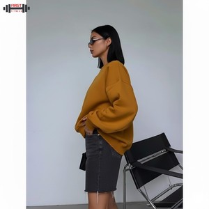 Sudadera con Capucha Extra Grande de Invierno para Mujer, con Estampado Personalizado en la Parte Delantera, Tejido de Poliéster/Algodón - Product Image 3