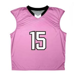 Débardeurs réversibles Lacrosse pour hommes et femmes Logo personnalisé Design 100% Polyester Sublimé Mesh Imprimé Débardeurs athlétiques - Product Image 2