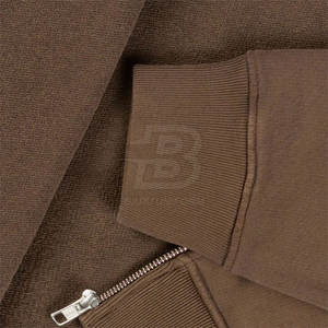 Nouveauté : Sweats à capuche personnalisables avec fermeture éclair, style tendance, en coton et polyester, pour l'hiver, vente en gros, motif uni, haute qualité - Product Image 6