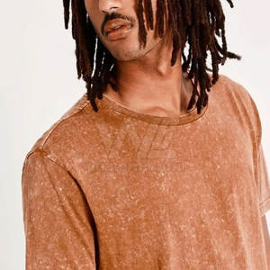 เสื้อยืดผู้ชายดีไซน์ล่าสุดปี 2026 คุณภาพดี เสื้อยืดลำลอง ผ้าฝ้ายผสมโพลีเอสเตอร์ เสื้อยืดผู้ชายสำหรับขาย ล้างสีแบบ Acid Wash - Product Image 4