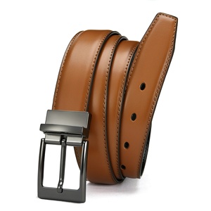 Nueva moda OEM cinturones de cuero de lujo para hombres con color personalizado transpirable ropa de calle cinturón de cuero con estilo de tendencia superior de alta calidad - Product Image 5