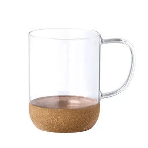 Tazza in Sughero e Vetro Saryne, Gadget Promozionale Sostenibile per Bevande - Product Image 2